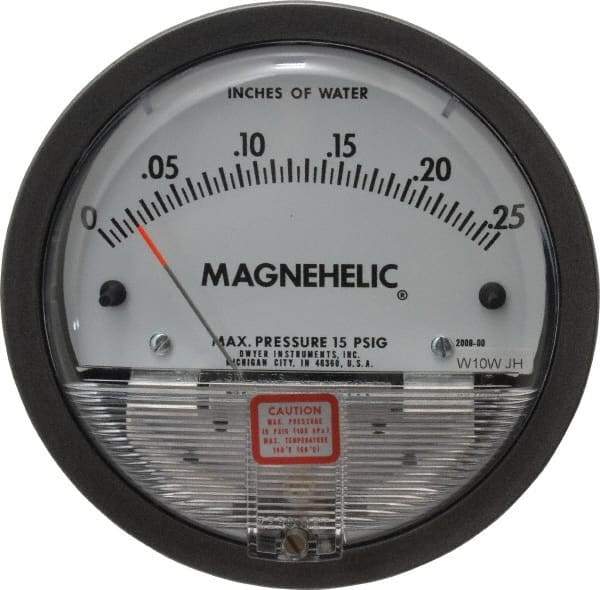 Dwyer - 15 Max psi, 4% Accuracy, NPT Thread Air Filter Kit - 1/8 Inch Thread, 1/4 Inch Water Column, 140°F Max - Industrial Tool & Supply