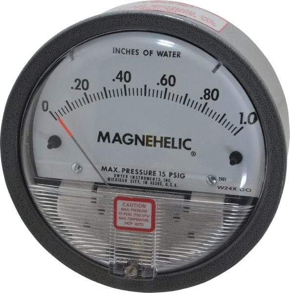 Dwyer - 15 Max psi, 2% Accuracy, NPT Thread Air Filter Kit - 1/8 Inch Thread, 1 Inch Water Column, 140°F Max - Industrial Tool & Supply