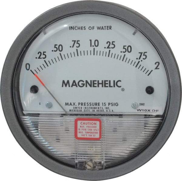 Dwyer - 15 Max psi, 2% Accuracy, NPT Thread Air Filter Kit - 1/8 Inch Thread, 2 Inch Water Column, 140°F Max - Industrial Tool & Supply