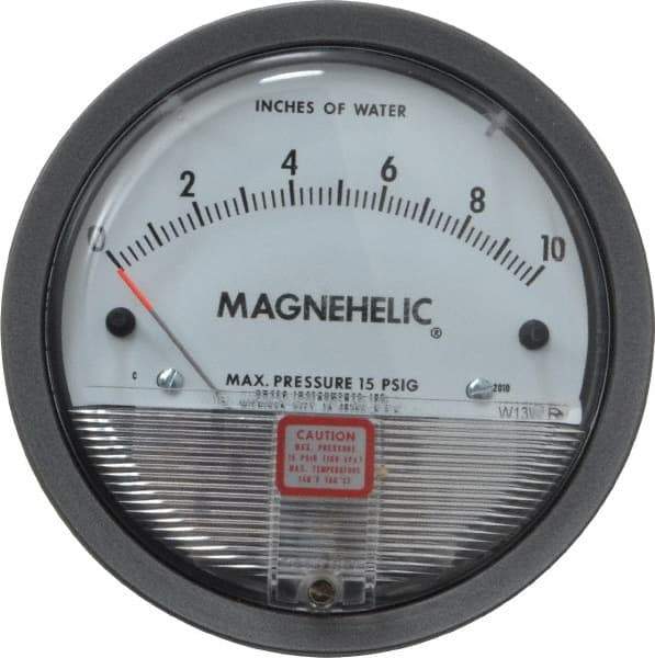 Dwyer - 15 Max psi, 2% Accuracy, NPT Thread Air Filter Kit - 1/8 Inch Thread, 10 Inch Water Column, 140°F Max - Industrial Tool & Supply