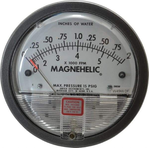 Dwyer - 15 Max psi, 2% Accuracy, NPT Thread Air Filter Kit - 1/8 Inch Thread, 2 Inch Water Column, 140°F Max - Industrial Tool & Supply