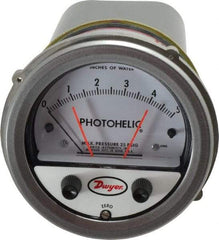 Dwyer - 25 Max psi, 2% Accuracy, NPT Thread Photohelic Pressure Switch - 1/8 Inch Thread, 5 Inch Water Column, 120°F Max - Industrial Tool & Supply