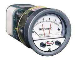 Dwyer - 25 Max psi, 2% Accuracy, NPT Thread Photohelic Pressure Switch - 1/8 Inch Thread, -1/2 to 1/2 Inch Water Column, 120°F Max - Industrial Tool & Supply