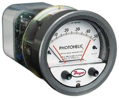 Dwyer - 25 Max psi, 2% Accuracy, NPT Thread Photohelic Pressure Switch - 1/8 Inch Thread, 10 Inch Water Column, 120°F Max - Industrial Tool & Supply