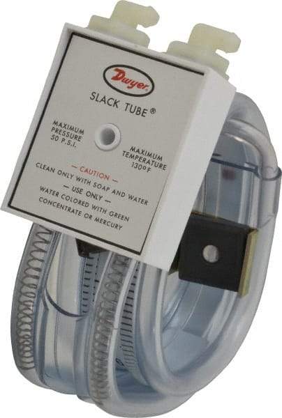 Dwyer - 50 Max psi, Slack Tube Manometer - -8 to 8 Inch Water Column, 130°F Max - Industrial Tool & Supply