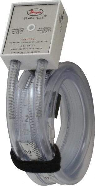 Dwyer - 50 Max psi, Slack Tube Manometer - -12 to 12 Inch Water Column, 130°F Max - Industrial Tool & Supply