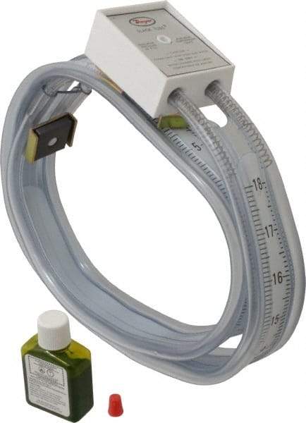 Dwyer - 50 Max psi, Slack Tube Manometer - -18 to 18 Inch Water Column, 130°F Max - Industrial Tool & Supply
