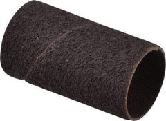 Made in USA - 50 Grit Aluminum Oxide Coated Spiral Band - 1" Diam x 2" Wide, Coarse Grade - Industrial Tool & Supply