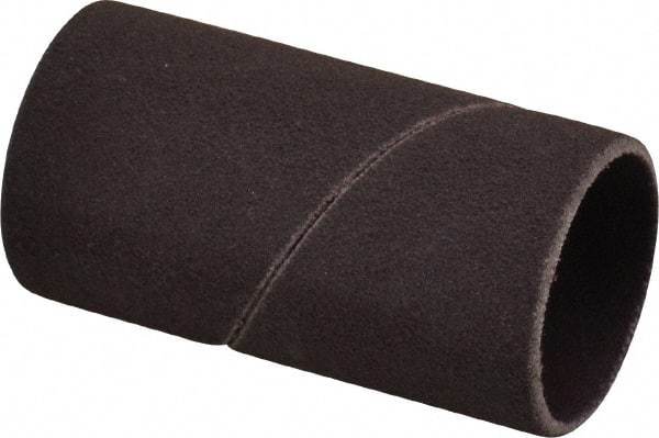 Made in USA - 120 Grit Aluminum Oxide Coated Spiral Band - 1" Diam x 2" Wide, Fine Grade - Industrial Tool & Supply