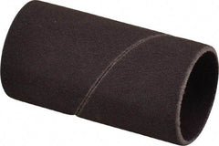 Made in USA - 120 Grit Aluminum Oxide Coated Spiral Band - 1" Diam x 2" Wide, Fine Grade - Industrial Tool & Supply