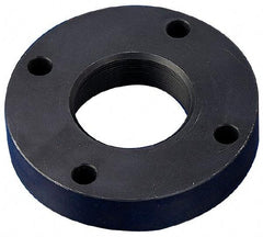 Keystone Threaded Products - 0.562-18 Int Thread, 1/4 - 3/8" Bar Diam, 2.6" Flange OD x 0.53" Thickness Precision Acme Mounting Flange - 4 Mounting Holes, Black Oxide Finish, Carbon Steel - Industrial Tool & Supply