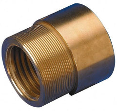 Keystone Threaded Products - 2-3/4" Long, 2-1/2" High, 0.88" Thread Length, Bronze, Right Hand, Round, Precision Acme Nut - 2.548-18 Thread Size, 2C Class of Fit - Industrial Tool & Supply
