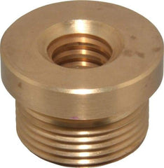 Keystone Threaded Products - 1.12" Long, 3/4" High, 1/2" Thread Length, Bronze, Right Hand, Round, Precision Acme Nut - 0.937-16 Thread Size, 2C Class of Fit - Industrial Tool & Supply