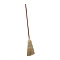Rubbermaid - Corn Bristle Broom - Wood Handle, 12" Wide - Industrial Tool & Supply