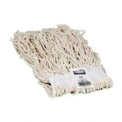 Rubbermaid - 1" White Head Band, Small Rayon Cut End Mop Head - 4 Ply, Side Loading Connection, Use for Finishing - Industrial Tool & Supply