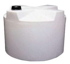 Made in USA - 550 Gallon Cylindrical Polyethylene Closed Top Tank - 42" High x 67" Diam - Industrial Tool & Supply