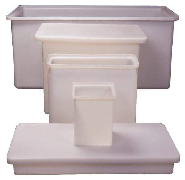 Made in USA - Rectangular Polyethylene Tank Cover - 24" Wide x 36" Long x 1/4" Thick - Industrial Tool & Supply
