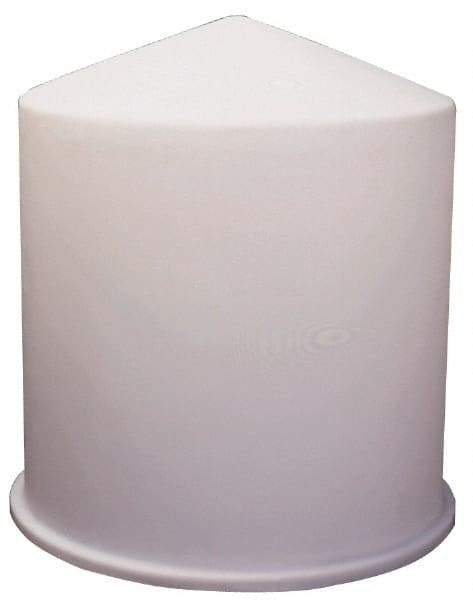 Made in USA - 55 Gallon Conical Bottom Plastic Open Top Tank - 36" High x 22" Diam - Industrial Tool & Supply