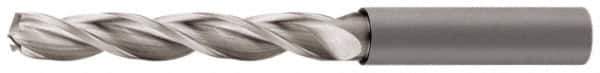 Walter-Titex - 8.5mm 130° Solid Carbide Jobber Drill - Bright Finish, Right Hand Cut, Spiral Flute, Straight Shank, 4.06" OAL, Standard Point - Industrial Tool & Supply