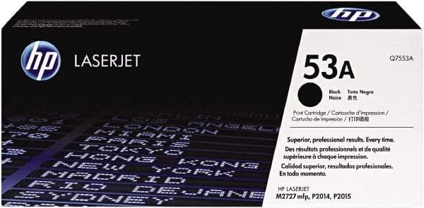 Hewlett-Packard - Black Toner Cartridge - Use with HP LaserJet P2015, M2727nf MFP - Industrial Tool & Supply