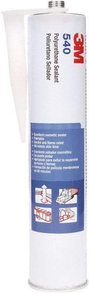3M - 10.5 oz Cartridge Gray Polyurethane Sealant - -40 to 194°F Operating Temp, 1 hr Tack Free Dry Time, 24 hr Full Cure Time, Series 540 - Industrial Tool & Supply