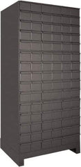 Durham - 90 Drawer, Small Parts Steel Storage Cabinet - 14" Deep x 35" Wide x 63" High - Industrial Tool & Supply