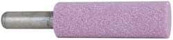 Grier Abrasives - 1" Head Diam x 3" Thickness, W224, Cylinder End, Aluminum Oxide Mounted Point - Pink, Medium Grade, 60 Grit, 15,000 RPM - Industrial Tool & Supply