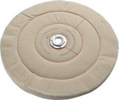 Dico - 10" Diam x 3/4" Thick Unmounted Buffing Wheel - Cushion Sewn, 1/2" Arbor Hole, Medium Density - Industrial Tool & Supply