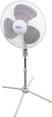 Comfort Zone - 16" Blade, 445 Max CFM, Standing Fan - 0.42 Amps, 120 Volts, 3 Speed - Industrial Tool & Supply