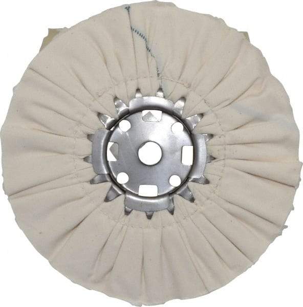 Divine Brothers - 10" Diam x 1/2" Thick Unmounted Buffing Wheel - Ventilated Bias Cut, 3/4" Arbor Hole - Industrial Tool & Supply