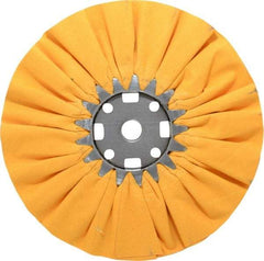 Divine Brothers - 10" Diam x 1/2" Thick Unmounted Buffing Wheel - Ventilated Bias Cut, 3/4" Arbor Hole - Industrial Tool & Supply