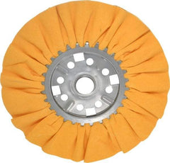 Divine Brothers - 12" Diam x 1/2" Thick Unmounted Buffing Wheel - Ventilated Bias Cut, 1-1/4" Arbor Hole - Industrial Tool & Supply