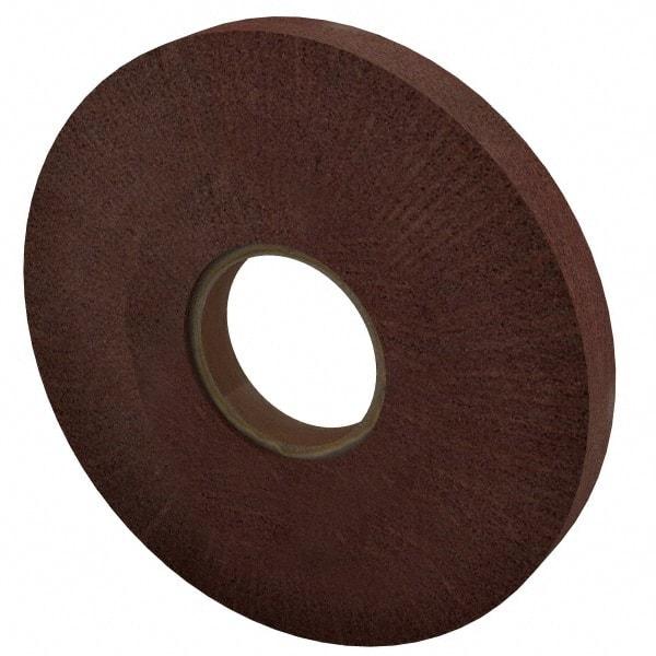 Made in USA - 8" Diam 220 Grit Aluminum Oxide Unmounted Flap Wheel - 3" Hole, 1" Wide, Density 7, Nonwoven, Grade Very Fine, 3,200 Max RPM - Industrial Tool & Supply