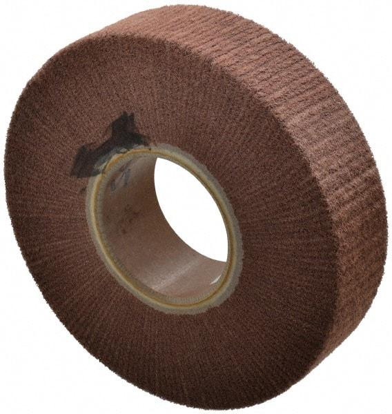 Made in USA - 8" Diam 220 Grit Aluminum Oxide Unmounted Flap Wheel - 3" Hole, 2" Wide, Density 7, Nonwoven, Grade Very Fine, 3,200 Max RPM - Industrial Tool & Supply