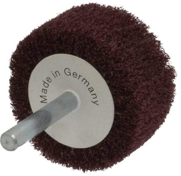 Value Collection - 2" Diam x 1" Face Width, Very Fine Aluminum Oxide Nonwoven Mounted Flap Wheel - 1/4" Shank Mount - Industrial Tool & Supply