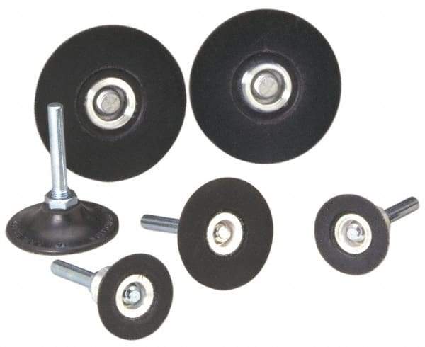 Standard Abrasives - 3" Diam Quick-Change Disc Backing Pad - 1/4" Shank Diam, Soft Density, 12,000 RPM, SocAtt Compatible - Industrial Tool & Supply