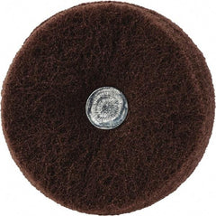 Superior Abrasives - 3" Diam x 1" Face Width, Very Fine Aluminum Oxide Nonwoven Mounted Flap Wheel - 1/4" Shank Mount, Interleaf, 8,000 Max RPM - Industrial Tool & Supply
