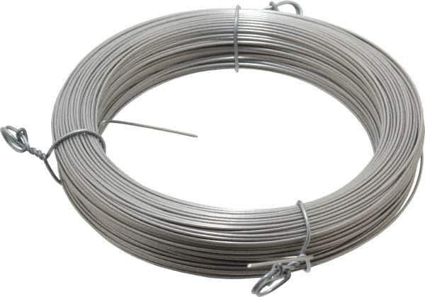 Made in USA - 18 Gage, 0.041 Inch Diameter x 223 Ft. Long, 302/304 Music Wire Coil - ASTM A580, 1 Lb. Shipping Weight - Industrial Tool & Supply