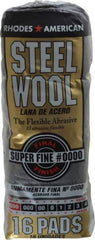 Value Collection - Finest Grit, Grade 0000 Steel Wool Pad - 4" Long x 3" Wide - Industrial Tool & Supply