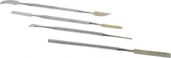 Value Collection - 4 Piece Spatula Set - Stainless Steel - Industrial Tool & Supply