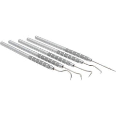 Value Collection - 5 Piece Precision Probe Set - Stainless Steel - Industrial Tool & Supply