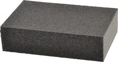 Made in USA - 2-3/4" Wide x 3-3/4" Long, Medium & Fine Grade Sanding Sponge - 60 & 100 Grit, 1" Thick - Industrial Tool & Supply