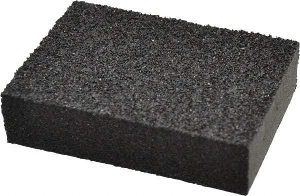 Made in USA - 2-3/4" Wide x 3-3/4" Long, Coarse & Medium Grade Sanding Sponge - 36 & 60 Grit, 1" Thick - Industrial Tool & Supply