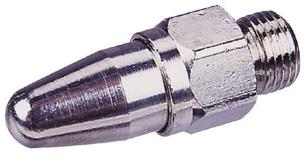 Coilhose Pneumatics - Blow Gun Safety High Volume Nozzle - 1/8 NPSM, 1.97" Hose Length - Industrial Tool & Supply