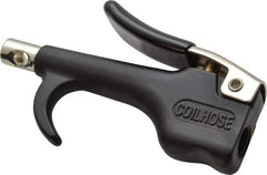 Coilhose Pneumatics - Safety Nickel Tipped Thumb Lever Blow Gun - 1/4 NPT, Zinc - Industrial Tool & Supply