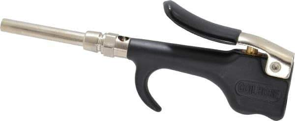 Coilhose Pneumatics - Safety Extension Tube Thumb Lever Blow Gun - 1/4 NPT, 3" Tube Length, Zinc - Industrial Tool & Supply