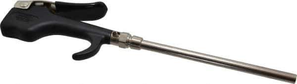 Coilhose Pneumatics - Safety Extension Tube Thumb Lever Blow Gun - 1/4 NPT, 6" Tube Length, Zinc - Industrial Tool & Supply