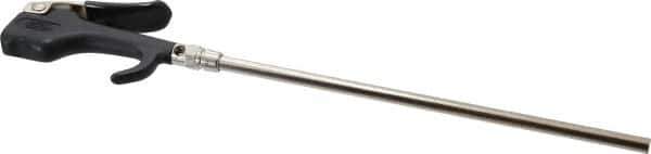 Coilhose Pneumatics - Safety Extension Tube Thumb Lever Blow Gun - 1/4 NPT, 10" Tube Length, Zinc - Industrial Tool & Supply