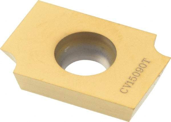 Cutting Tool Technologies - CV15190 Carbide Milling Insert - TiN Finish, 0.156" Thick - Industrial Tool & Supply