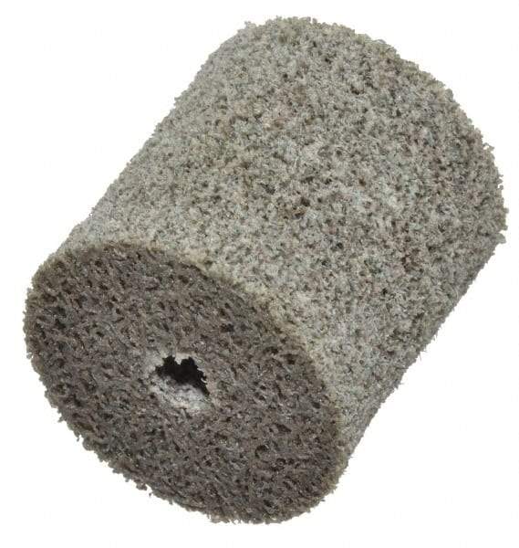 Standard Abrasives - 1" Diam, 1" Face Width, 3/16" Center Hole, Medium Grade, Aluminum Oxide Deburring Wheel - Unitized, Hard Density 8 Grade, 30,000 RPM - Industrial Tool & Supply